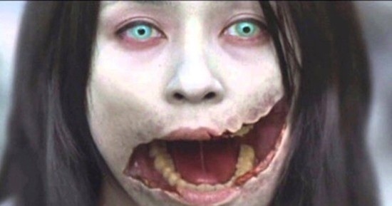 Женщина с разрезанным ртом картинка