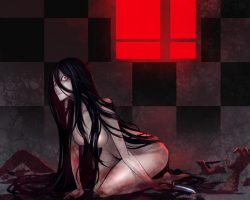 страшные аниме картинки (40)