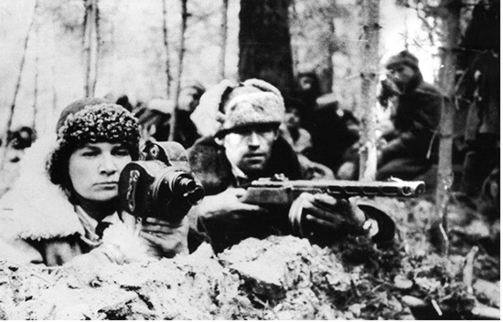 бой партизан