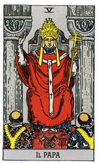 V Иерофант, Папа, Жрец