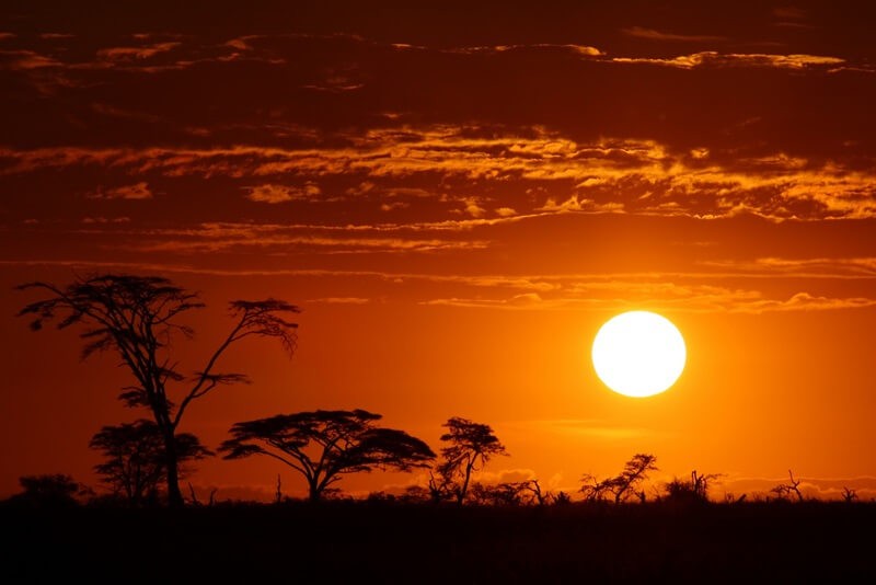 Африка закат фото