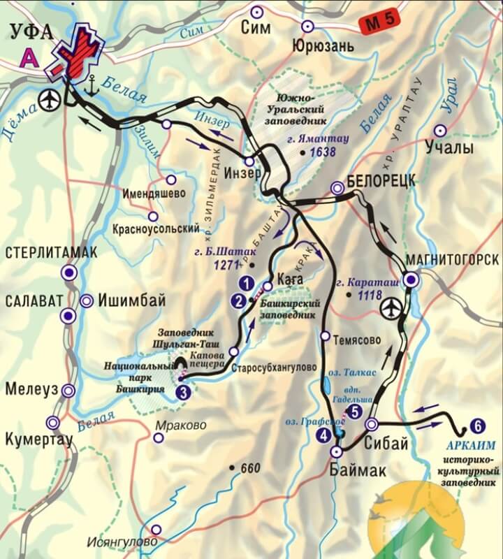 Аркаим карта