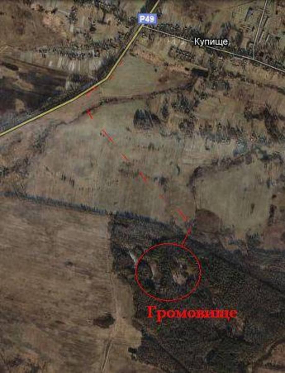 Громовище карта