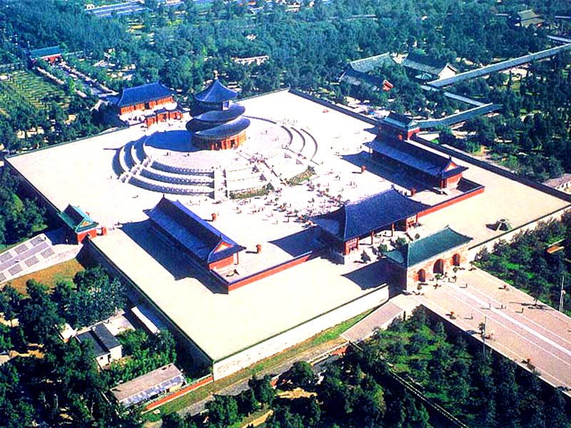 Храм Неба фото сверху