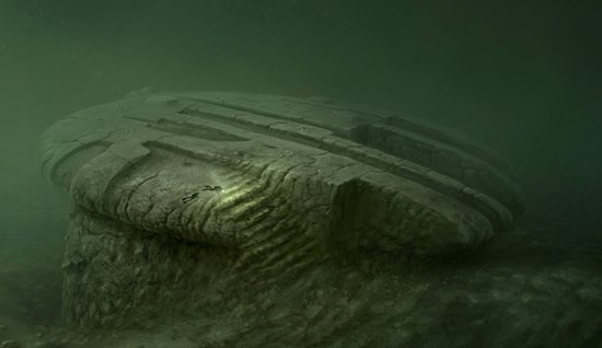 камень на дне Балтийского моря фото
