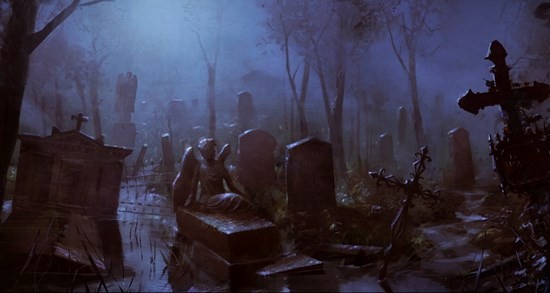 кладбище вампир