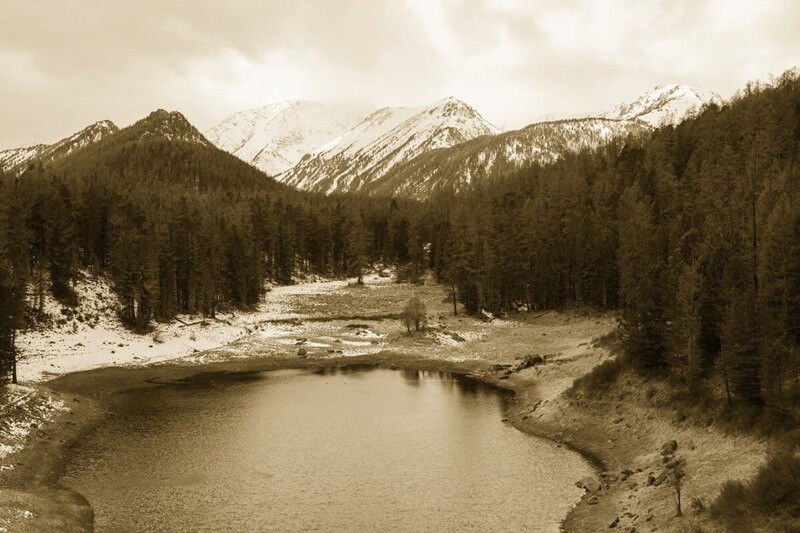 Мёртвое озеро в Казахстане