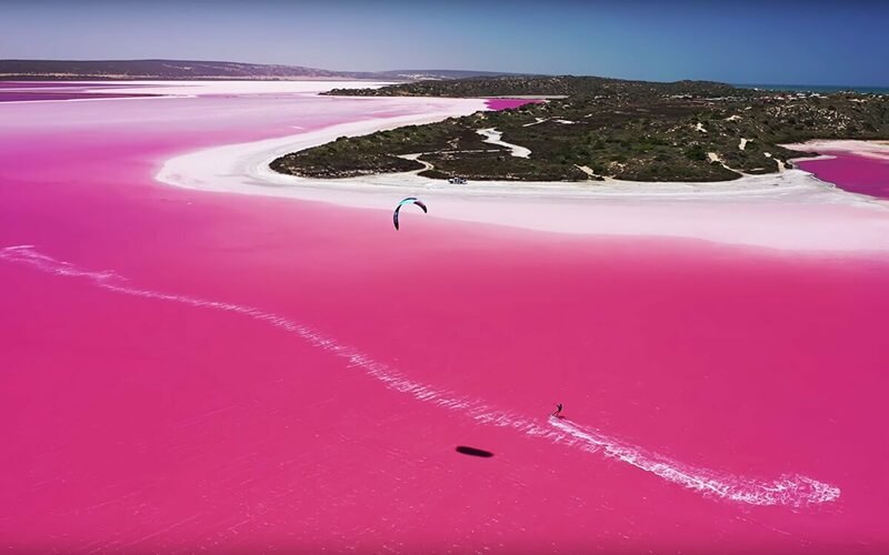 Озеро Хиллер в Австралии