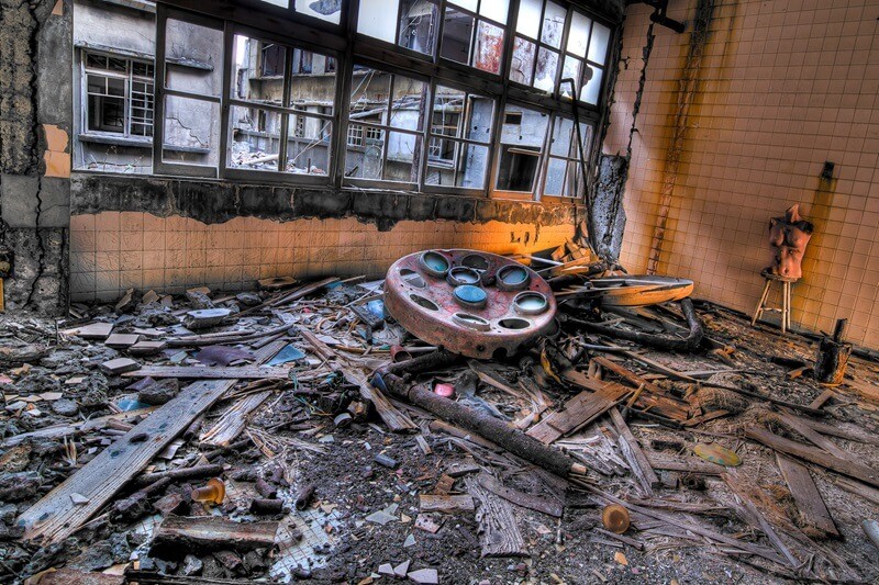 заброшенный Остров Хашима